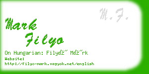 mark filyo business card